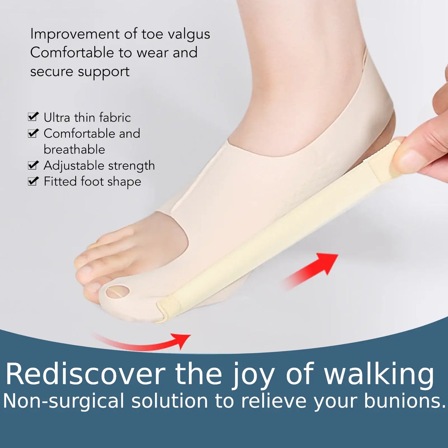 Bunion Corrector Socks 3-Pack – Hallux Valgus Toe Relief Kit