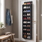 10-Tier Over-Door Shoe Organizer in a practical small-space lifestyle setting