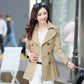 Women's Short Double-Breasted Trench Coat