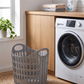 Foldable Fabric Laundry Hamper in a practical small-space lifestyle setting