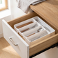 4/5-Compartment Cutlery Drawer Organizer in a practical small-space lifestyle setting