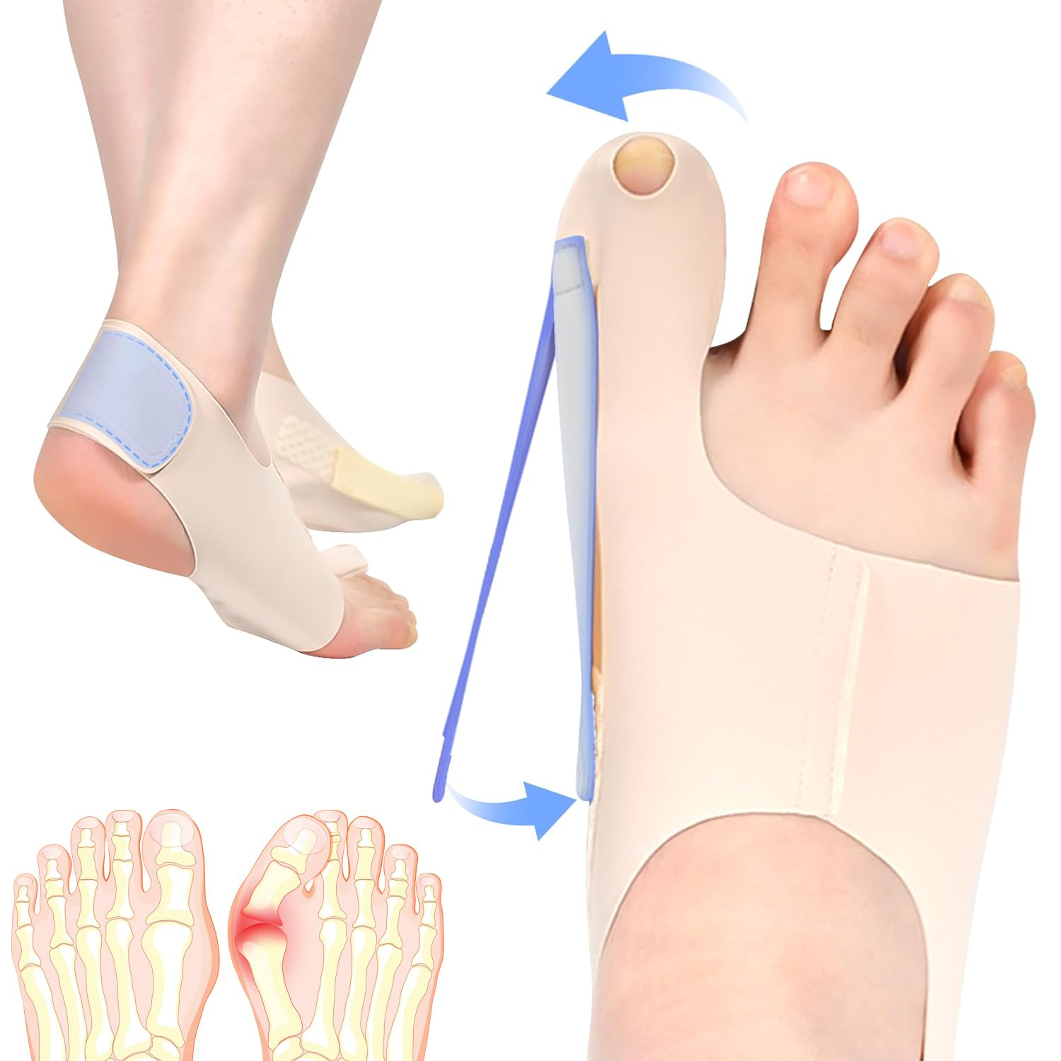 Bunion™ 2.0 : The Original Bunion Corrector Socks  X 3 - OmniOfferings