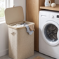 85 L Laundry Hamper with Handles & Inner Bag in a practical small-space lifestyle setting