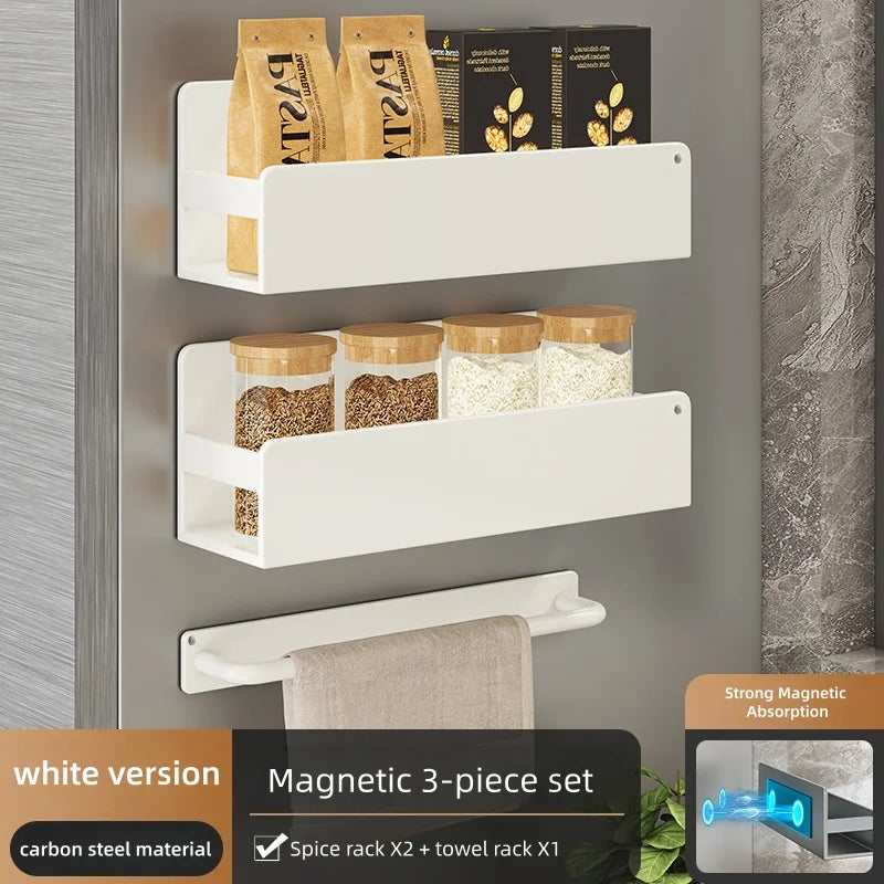 Magnetic Refrigerator Spice Rack Organizer