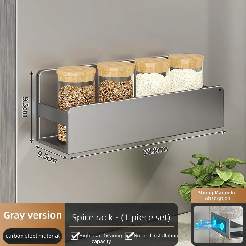 Magnetic Refrigerator Spice Rack Organizer