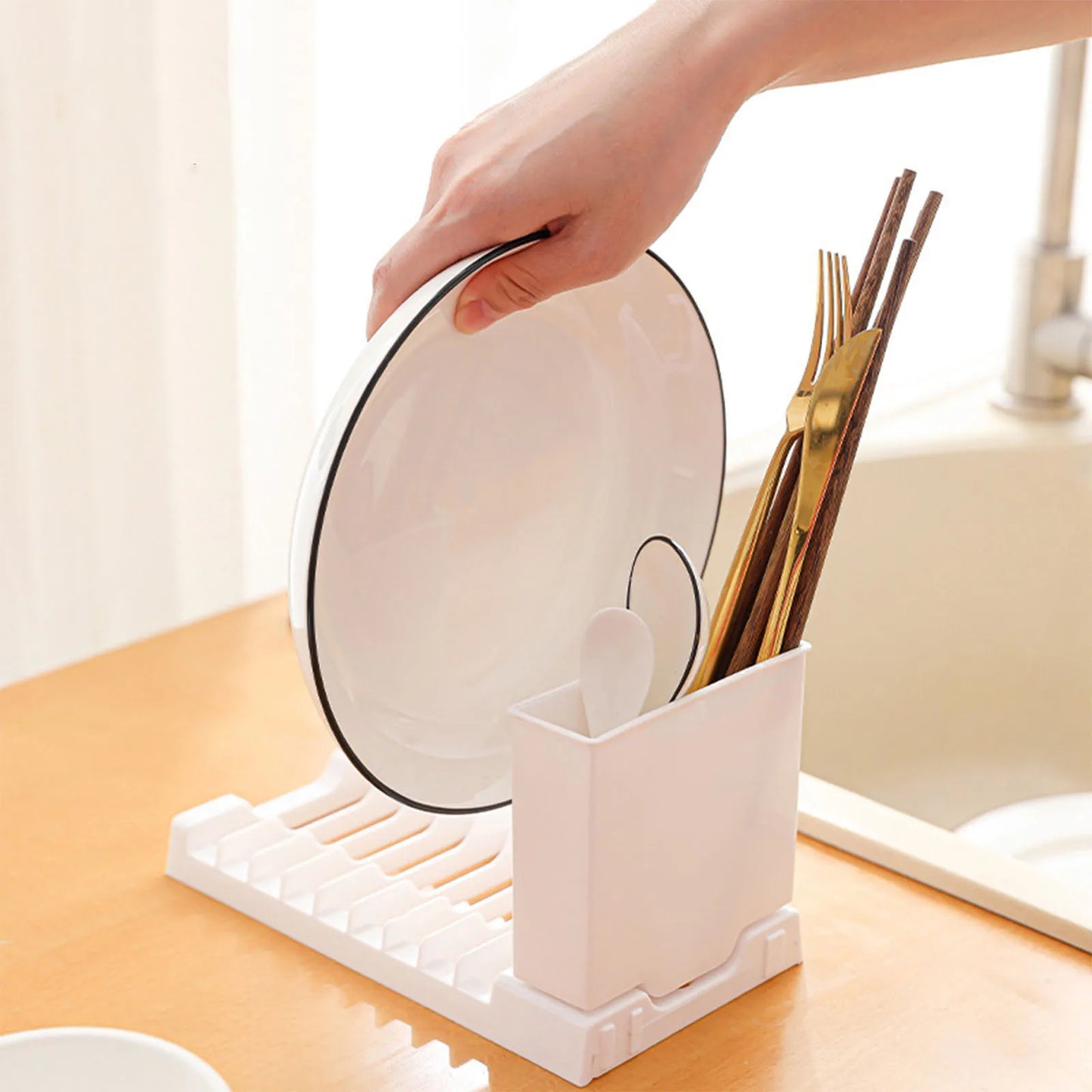 Foldable Hanging Dish Drying Rack