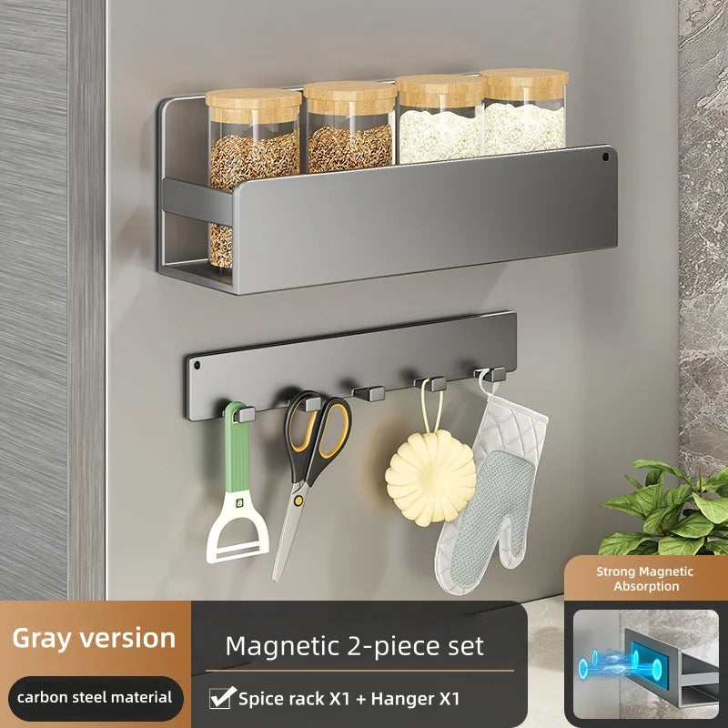 Magnetic Refrigerator Spice Rack Organizer