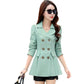 Women's Short Double-Breasted Trench Coat
