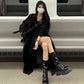 Women's Mid-Length Lined Trench Coat – Single-Breasted
