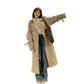 Women's Mid-Length Lined Trench Coat – Single-Breasted