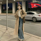 Women's Mid-Length Lined Trench Coat – Single-Breasted