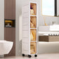 20 cm Slim Rolling Storage Cabinet, 3/4/5 Tiers
