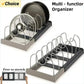 7-Grid Telescopic Pot & Lid Organizer