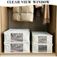 Linen Bedding Storage Box with View Window