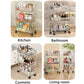 2/3/4-Tier Mobile Rolling Storage Cart
