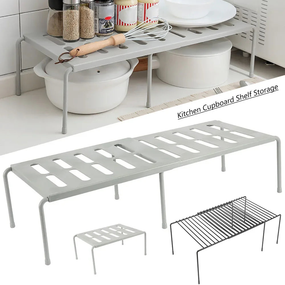 Expandable Freestanding Kitchen Shelf Organizer