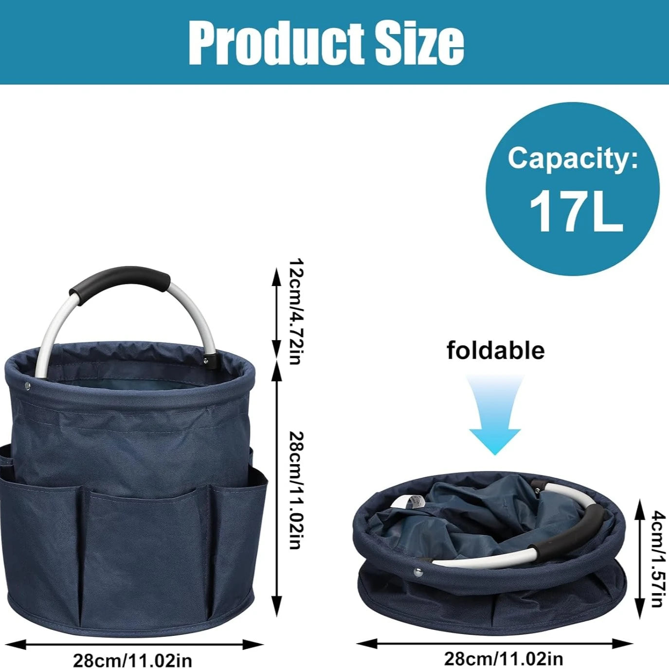 17 L Foldable Portable Cleaning Caddy