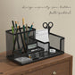 3-Compartment Mesh Desk Organizer