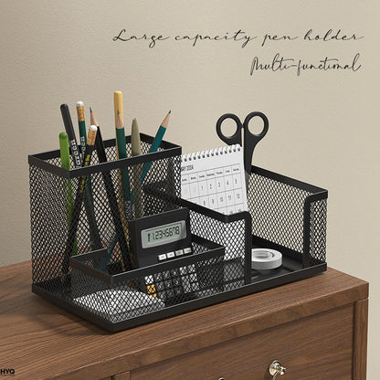 3-Compartment Mesh Desk Organizer — product image 2 of 9