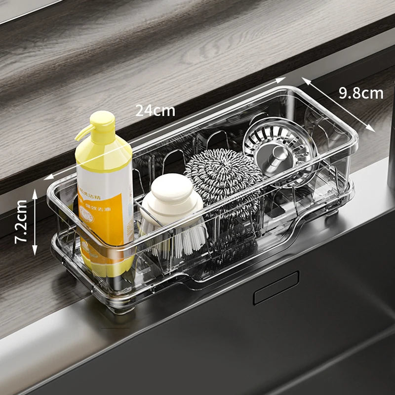 Kitchen Sink Caddy with Drain Rack