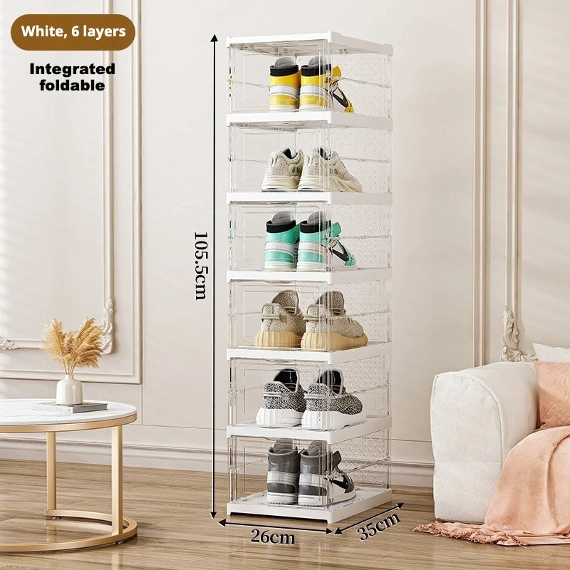6-Tier Foldable Stackable Shoe Organizer