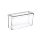 Stackable Clear Refrigerator Storage Bin with Handle