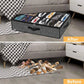 Under-Bed Shoe Storage Organizer with Clear Cover