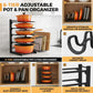 8-Tier Metal Pot, Pan & Lid Organizer