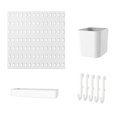 Wall-Mounted Pegboard Organizer with Hooks — product image 1 of 12