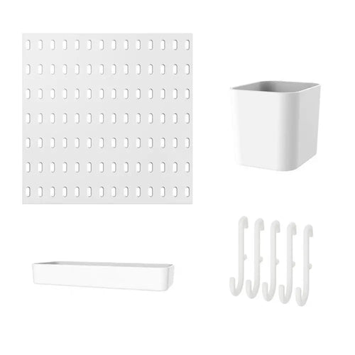 Wall-Mounted Pegboard Organizer with Hooks — product image 1 of 12