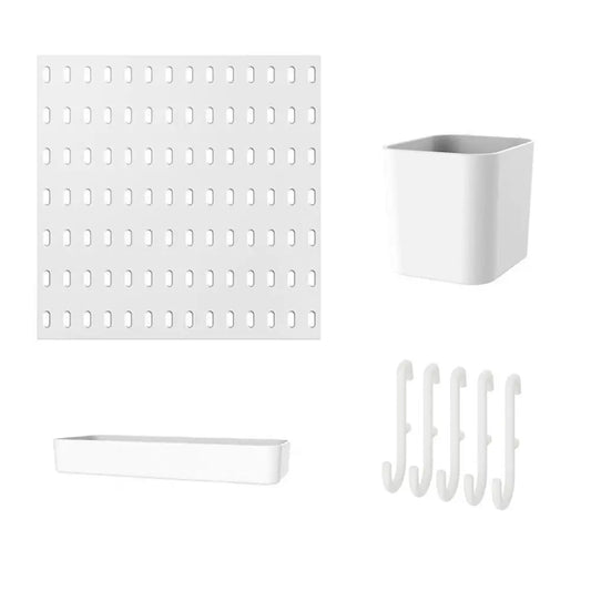 Wall-Mounted Pegboard Organizer with Hooks — product image 1 of 12
