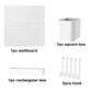 Wall-Mounted Pegboard Organizer with Hooks