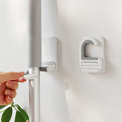 Self-Adhesive Wall-Mounted Broom & Mop Clip — product image 3 of 10