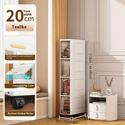 20 cm Slim Rolling Storage Cabinet, 3/4/5 Tiers — product image 9 of 10