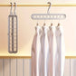 3-Piece 9-Hole Foldable Space-Saving Hangers