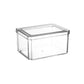 Stackable Clear Refrigerator Storage Bin with Handle