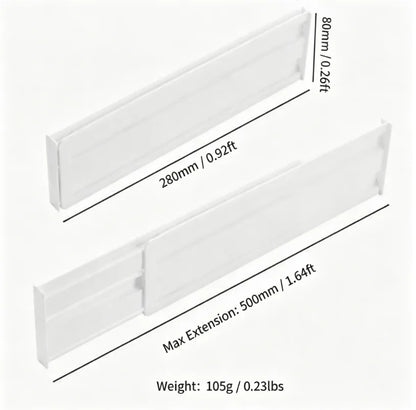 4/6-Piece Expandable Drawer Divider Set