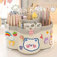 Rotating Multi-Compartment Desk Organizer