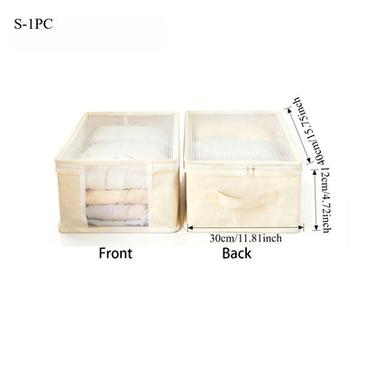 Linen Bedding Storage Box with View Window — product image 10 of 11