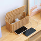 Hand-Woven Cable Management Box for Desk & TV Areas