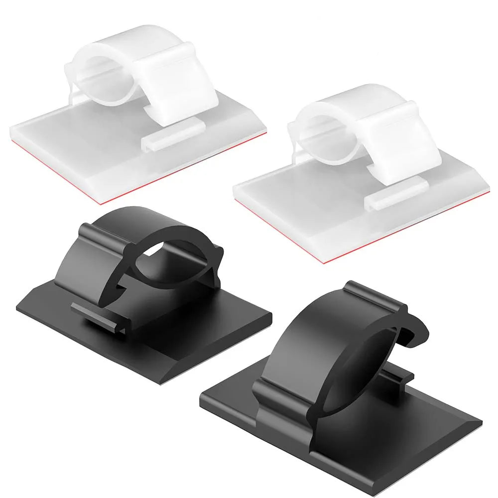 Desktop Cable Organizer Clips – 30 or 90 Pieces