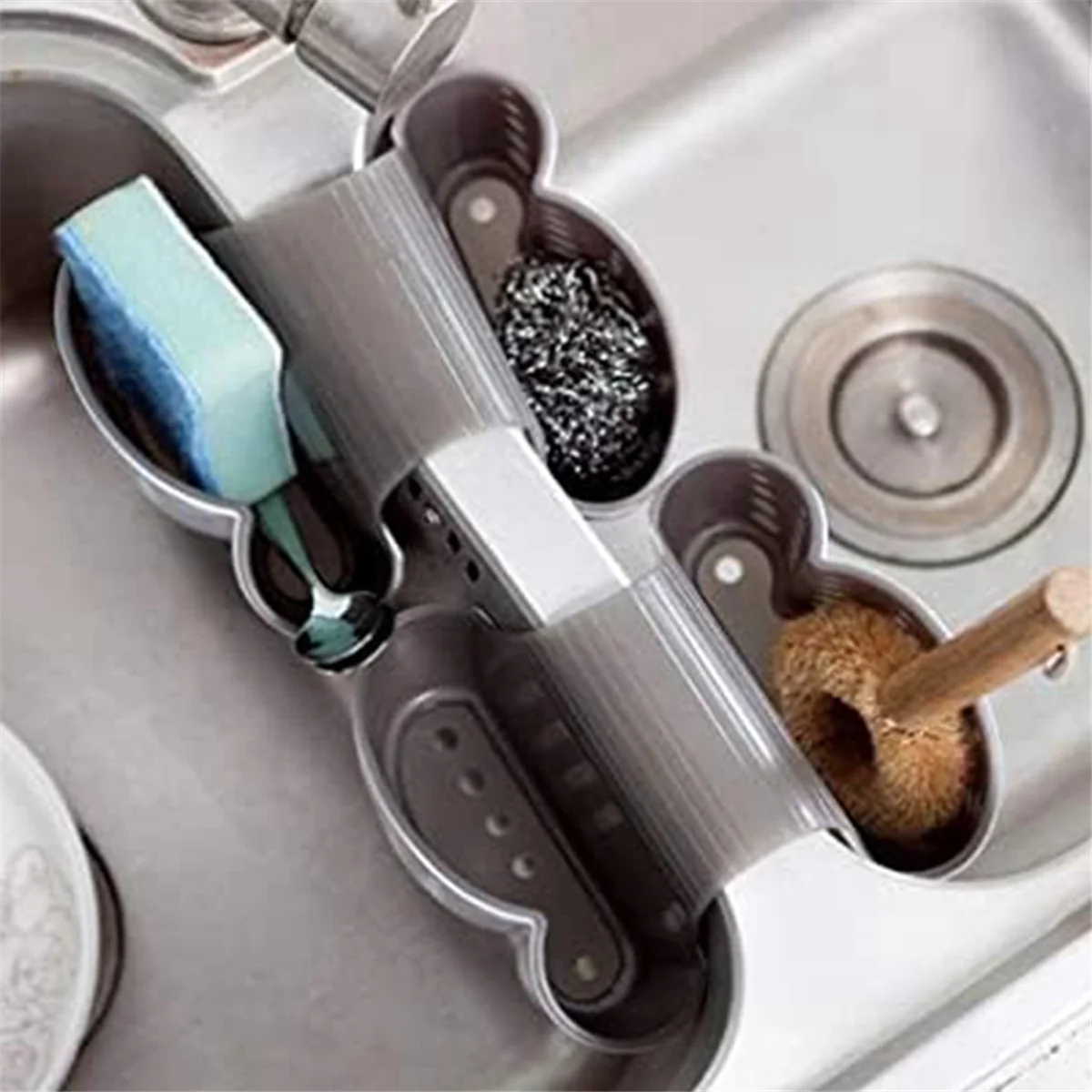 Plastic Saddle Sink Caddy for Brushes & Sponges