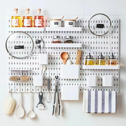 Wall-Mounted Pegboard Organizer with Hooks — product image 3 of 12