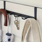 5-Hook Over-Door Organizer Rack