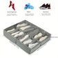 12-Compartment Foldable Under-Bed Shoe Organizer