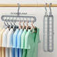 3-Piece 9-Hole Foldable Space-Saving Hangers
