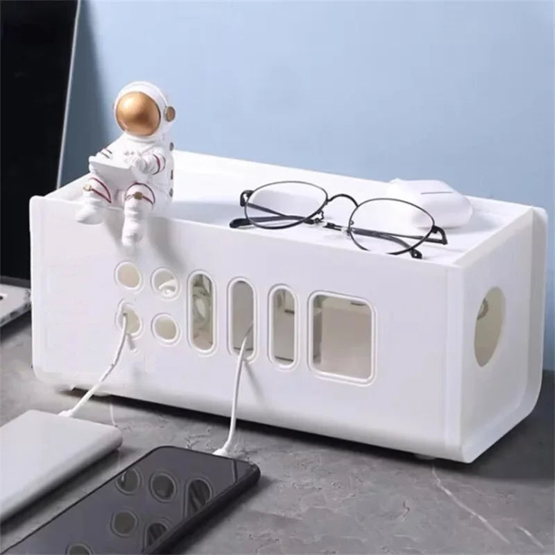 Colored Power Strip Cable Management Box