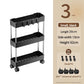 4-Tier Slim Rolling Storage Cart