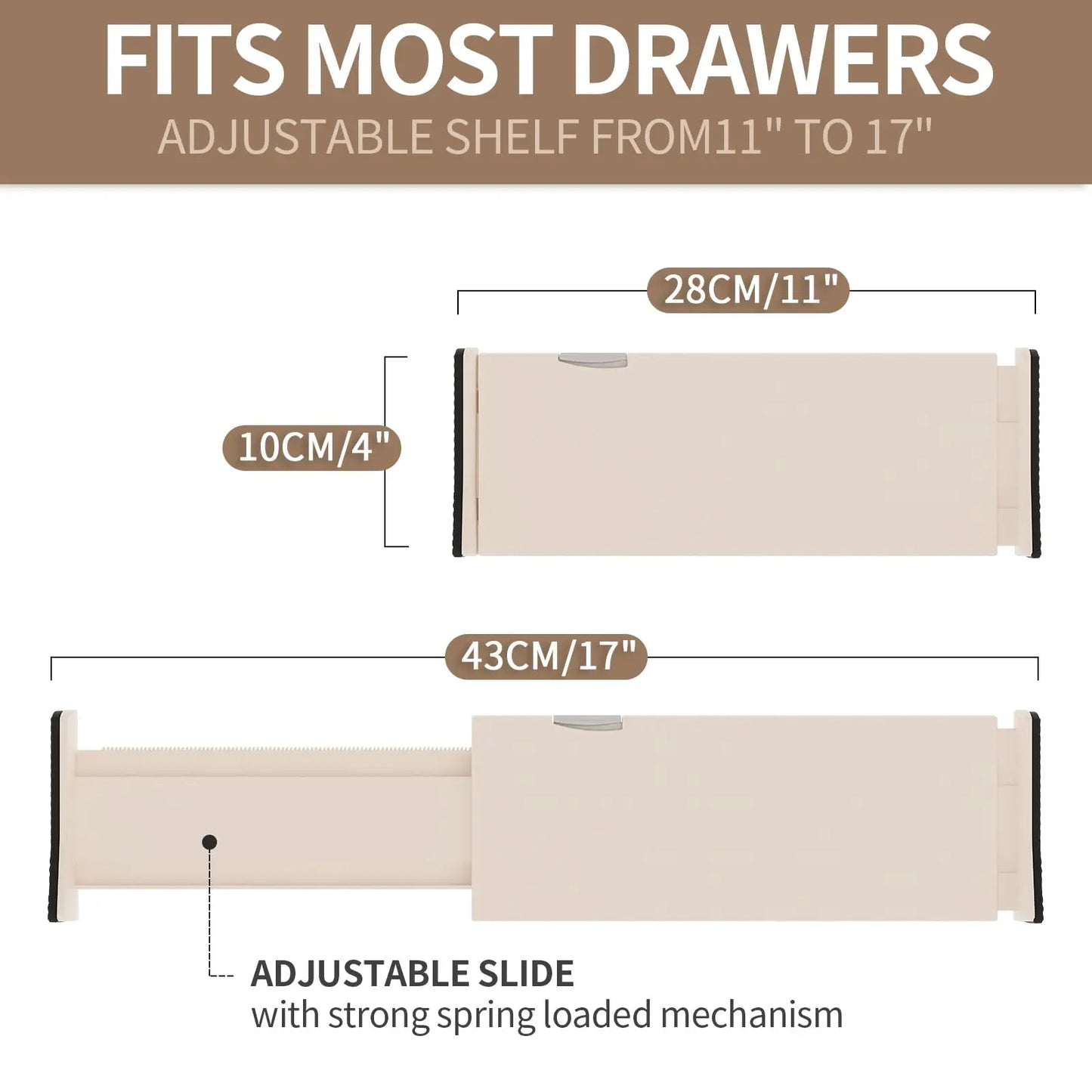 Adjustable Plastic Drawer Dividers