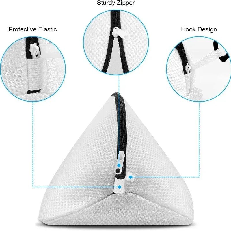 Zippered Mesh Shoe Laundry Bag